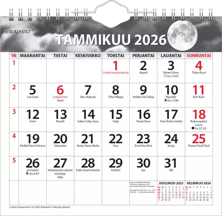 Luna 2026 - Seinäkalenterit - 2671601026 - 2