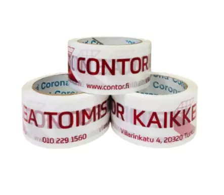 Pakkausteippi Painatuksella Silent PVC Solvent 50mm x 66m - Pakkausteipit - SPS5066 - 1