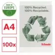 Esselte 100% Recycled muovitasku A4 100mic - Muovitaskut - 627496 - 2