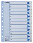 Esselte rekisteri 1-12 A4 muovi valk. - Välilehdet, muovi - 100136 - 1