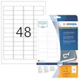 Herma Label Removable 45,7 x 21,2mm, 48-osainen valkoinen - Kopiotarrat - HER4346 - 2