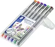 Staedtler Pigment Liner 6 värin sarja - Erikoiskynät - 30805-SSB6 - 2