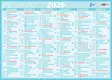 Suuri seinäalmanakka 2026 - Seinäkalenterit - 2671628026 - 1