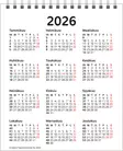 Työpöytäkalenteri 2026 - Pöytäkalenterit - 2671603026 - 3