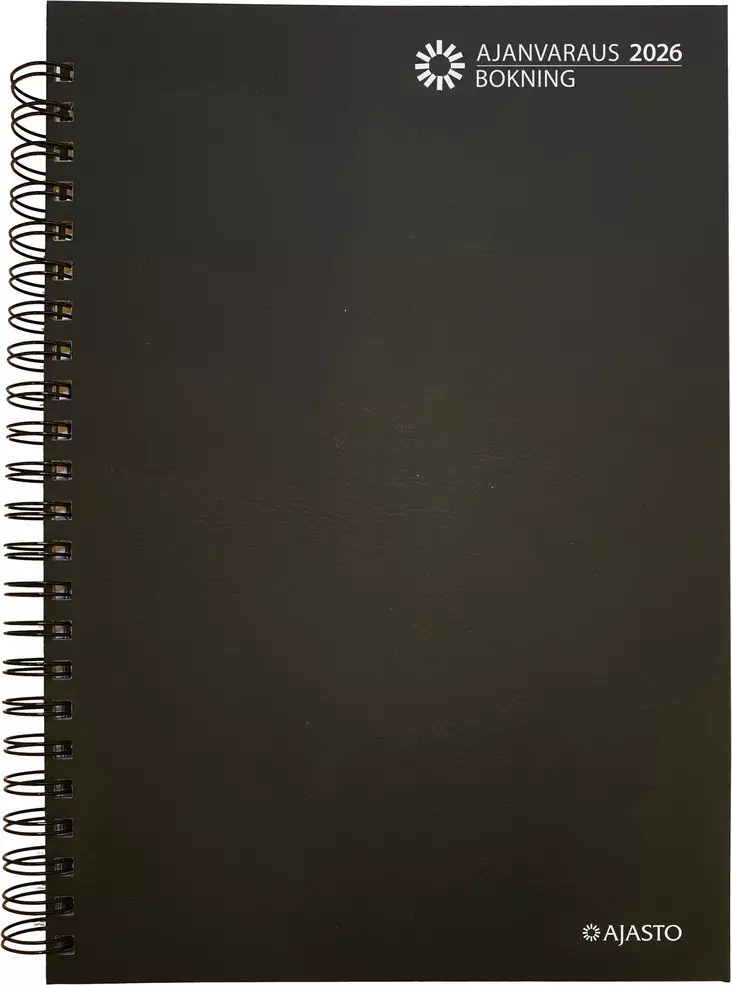 Ajanvaraus/Bokning, parikierresidottu, harmaa 2025 - Pöytäkalenterit - 2676210026 - 1