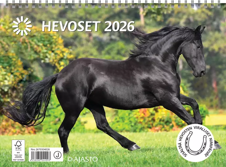 Hevoset 2026 - Seinäkalenterit - 2670304026 - 1
