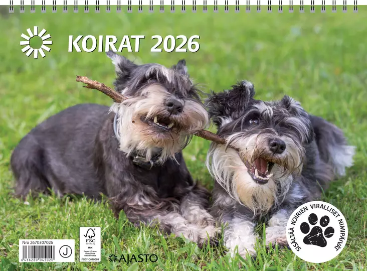 Koirat 2026 - Seinäkalenterit - 2670307026 - 1