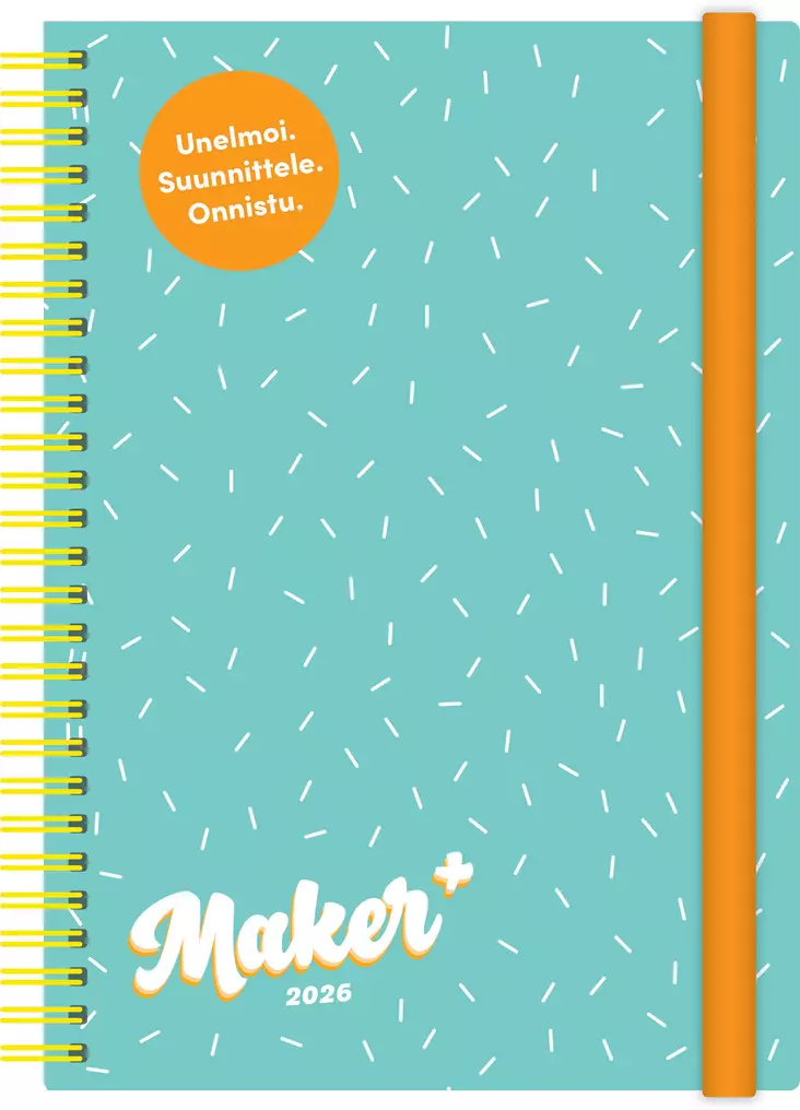 Maker+, turkoosi 2026 - Pöytäkalenterit - 2676521726 - 1