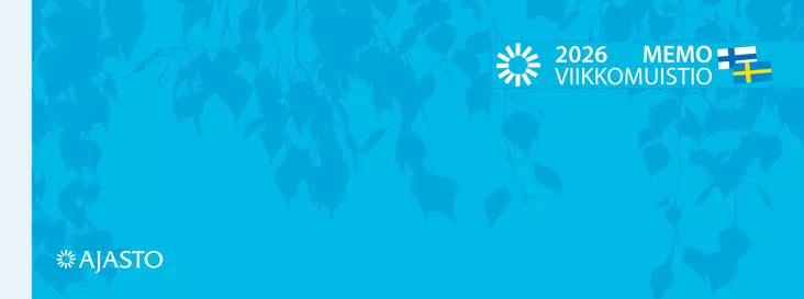 Memo-viikkomuistio, sininen 2026 - Memo-kalenterit - 2677201026 - 1