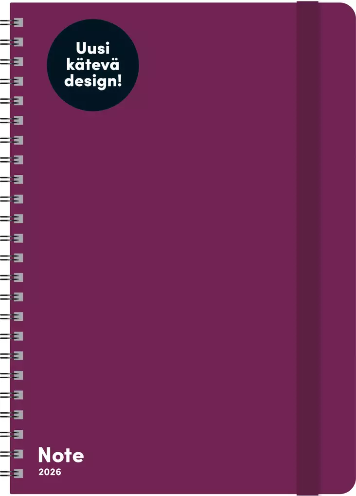 Note A5, liila 2025 - Pöytäkalenterit - 2676260026 - 1