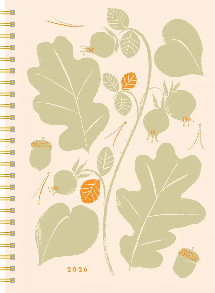 Perhonen, sininen 2026 - Pöytäkalenterit - 2676201326 - 1