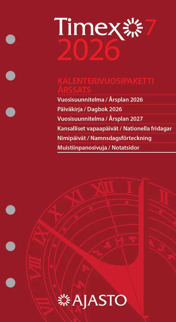 Timex 7 -vuosipaketti 2026 - Taskukalenterit - 2610402926 - 1