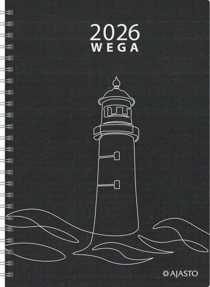 Wega Eko, musta 2026 - Pöytäkalenterit - 2676229316 - 1