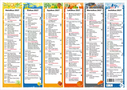 Neljä vuodenaikaa 2027 - Seinäkalenterit - 2671629027 - 2