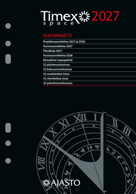Timex Space -vuosipaketti 2027 - Pöytäkalenterit - 2610406927 - 1