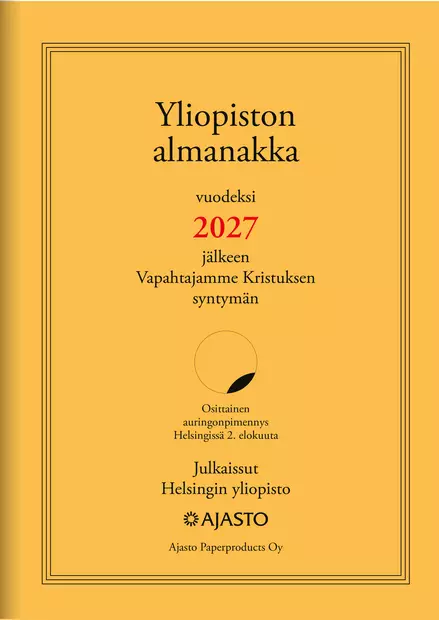 Yliopiston almanakka A4 2027 - Pöytäkalenterit - 2671661027 - 1
