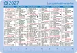Lompakkoalmanakka 2027 - Taskukalenterit - 2671622017 - 1