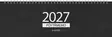 Pöytämemo, musta 2027 - Pöytäkalenterit - 2677203017 - 1