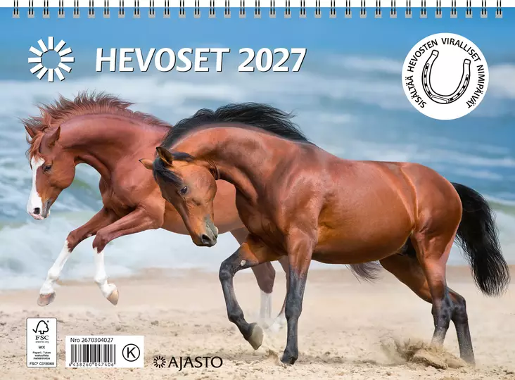 Hevoset 2027 - Seinäkalenterit - 2670304027 - 1