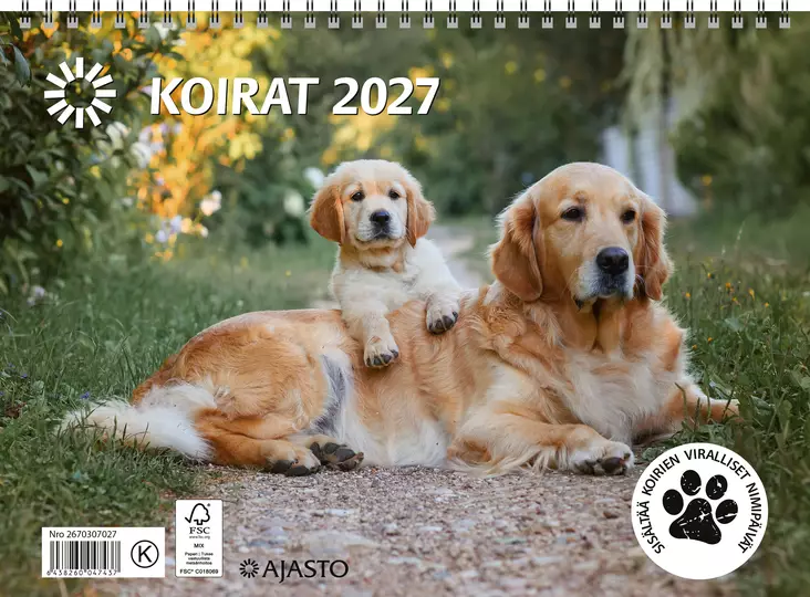 Koirat 2027 - Seinäkalenterit - 2670307027 - 1