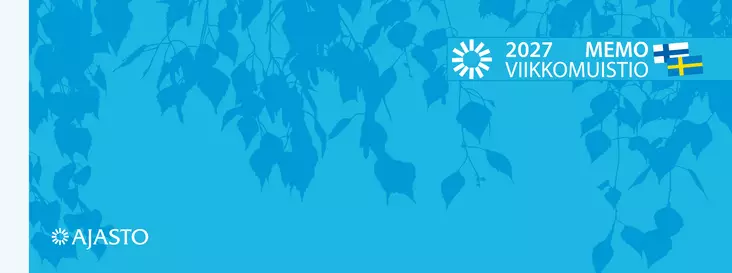 Memo-viikkomuistio, sininen 2027 - Memo-kalenterit - 2677201027 - 1