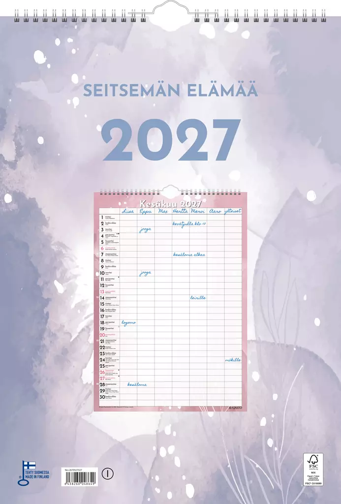 Seitsemän elämää 2027 - Seinäkalenterit - 2670327327 - 1