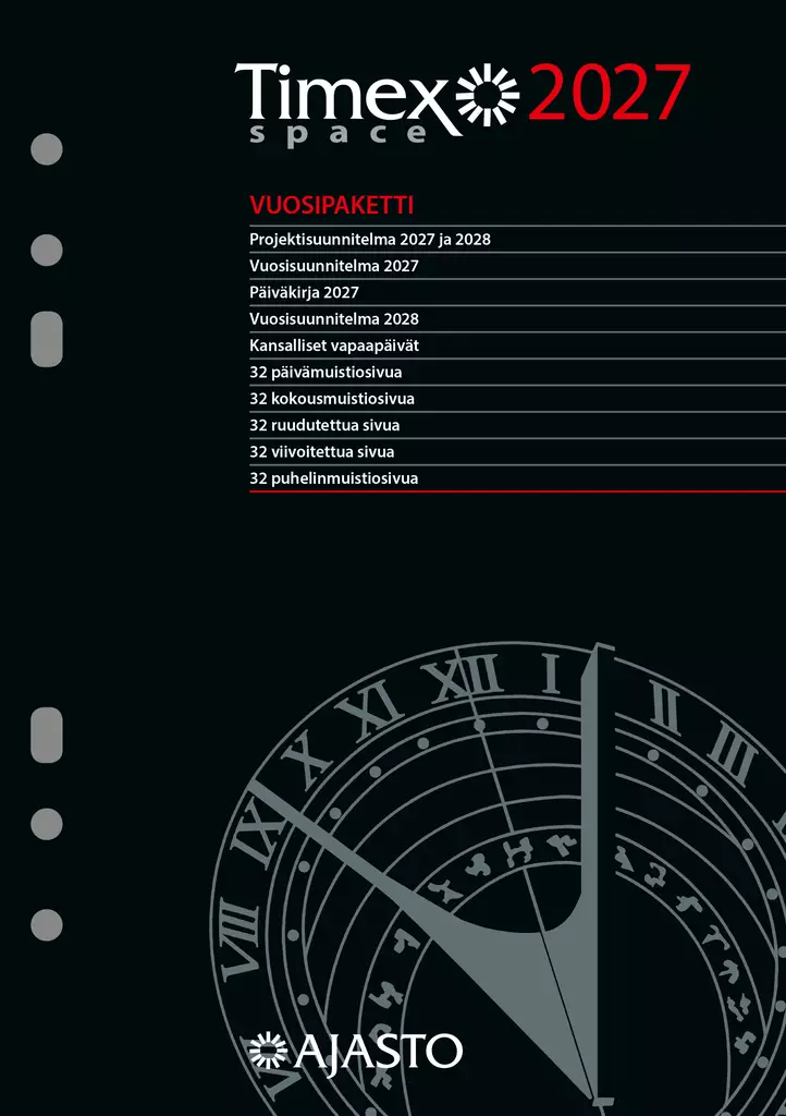 Timex Space -vuosipaketti 2027 - Pöytäkalenterit - 2610406927 - 1