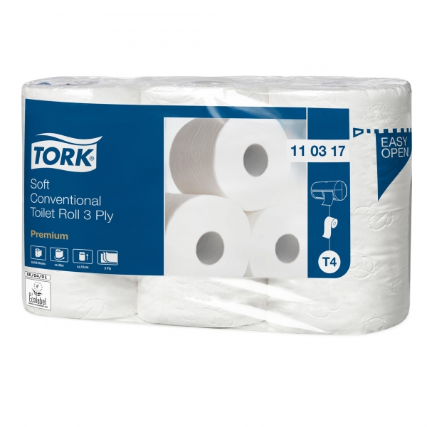 Tork WC-paperi Premium T4 valkoinen - Wc-paperit - 110317 - 1
