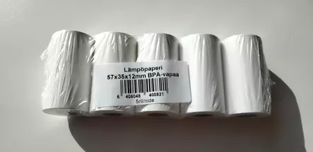 Lämpöpaperirulla 57x35x12mm BPA-vapaa - Lämpöpaperirullat - 4000008 - 1