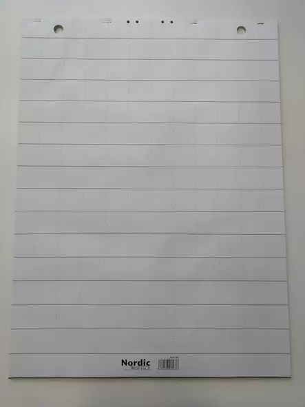 Nordic Office taululehtiö 60x85cm Ruudullinen - Lehtiötaulupaperit - 800198 - 1