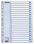 Esselte rekisteri 1-20 A4 muovi valkoinen - Välilehdet, muovi - 100138 - 1