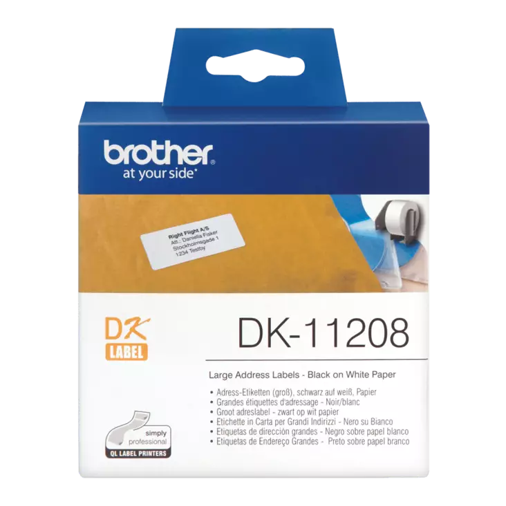 Brother DK-11208 tarrarulla 38 x 90mm - Brother tarrarullat - DK11208 - 1