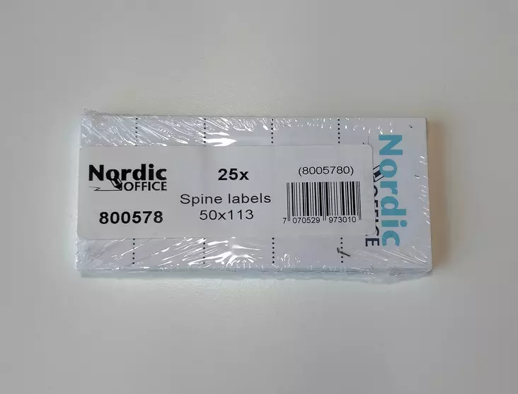 Nordic Office mappietiketti 70 mm - Mappietiketit - 800578 - 1
