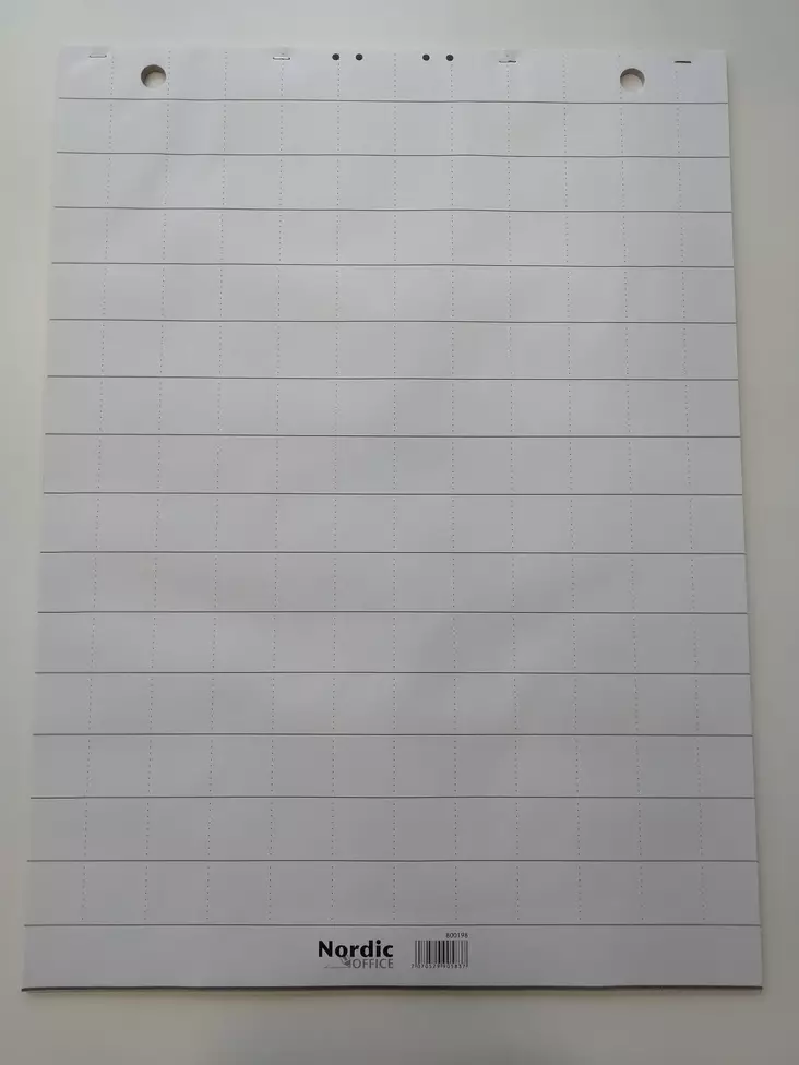 Nordic Office taululehtiö 60x85cm Ruudullinen - Lehtiötaulupaperit - 800198 - 1