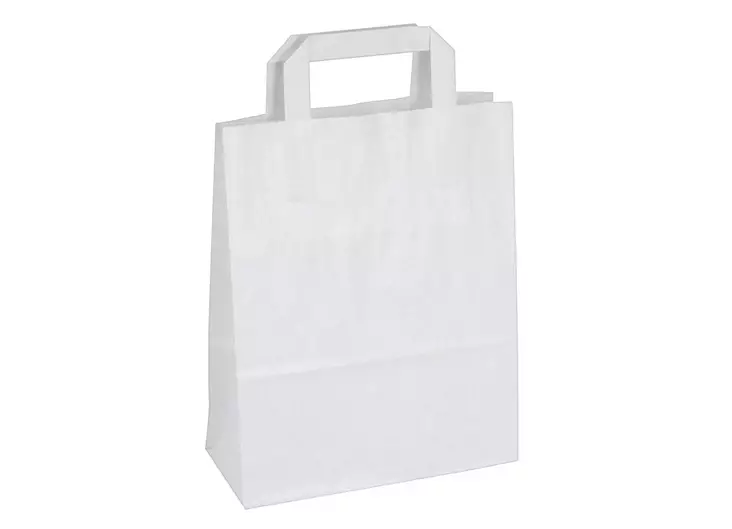 Paperikassi valkoinen 22x10x28cm - Kassit - 91108 - 1