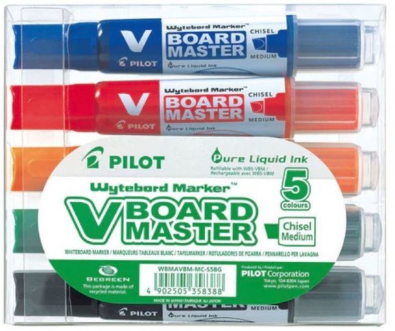 Pilot valkotaulukynä 5-v V Board M Viisto - Valkotaulukynät - 358388 - 1