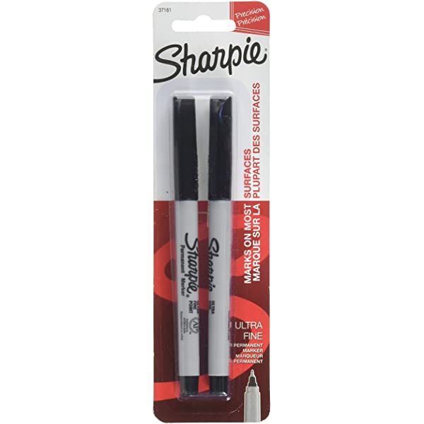Sharpie Ultra-Fine musta, 2 kpl/pkt - Maali- ja merkkauskynät - 1985878 - 1