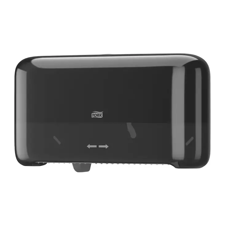 Tork Twin annostelija Mid-size hylsyttömälle WC-paperille T7 musta - Wc-paperiannostelijat - 558048 - 1