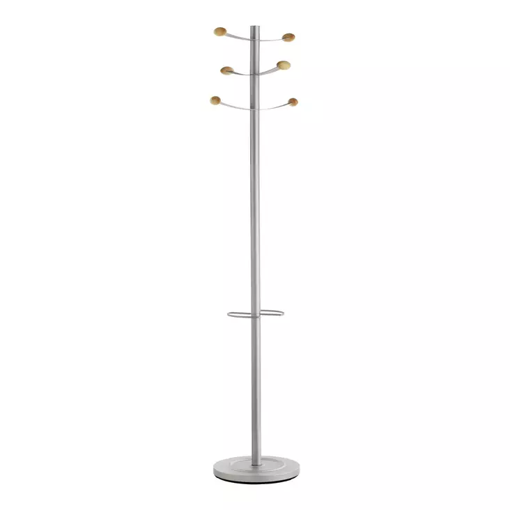Unilux Coat Stand Bouqet, Grey/Beech - Kaapit - 400069048 - 1