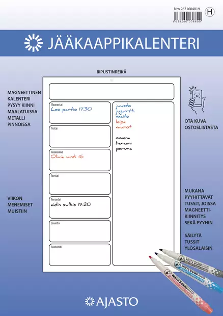 Jääkaappikalenteri 2027 - Seinäkalenterit - 2671604019 - 2