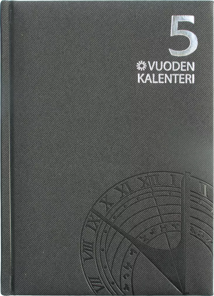 5 vuoden kalenteri, päiväämätön, harmaa - Pöytäkalenterit - 2676015429 - 1