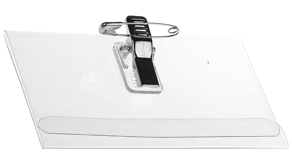 Durable nimikorttikotelo klipsi+neula - Nimitaskut ja kongressineulat - 814519 - 1