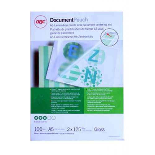 GBC Laminointitasku A5 2x125mic - Laminointitaskut - 3200749 - 1