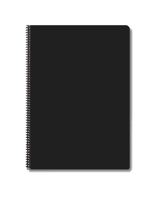 Kierrevihko A4/80 musta - Kierrevihkot - 03489 - 1