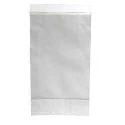 Näytepussi 250x475x70mm valkoinen tarra - Näytepussit - 11859 - 1