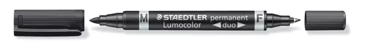 Staedtler 348 DUO huopakynä Musta - Huopakynät - 3489 - 1
