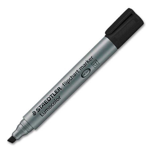 Staedtler fläppitaulukynä viisto musta - Fläppitaulukynät - 356B9 - 1