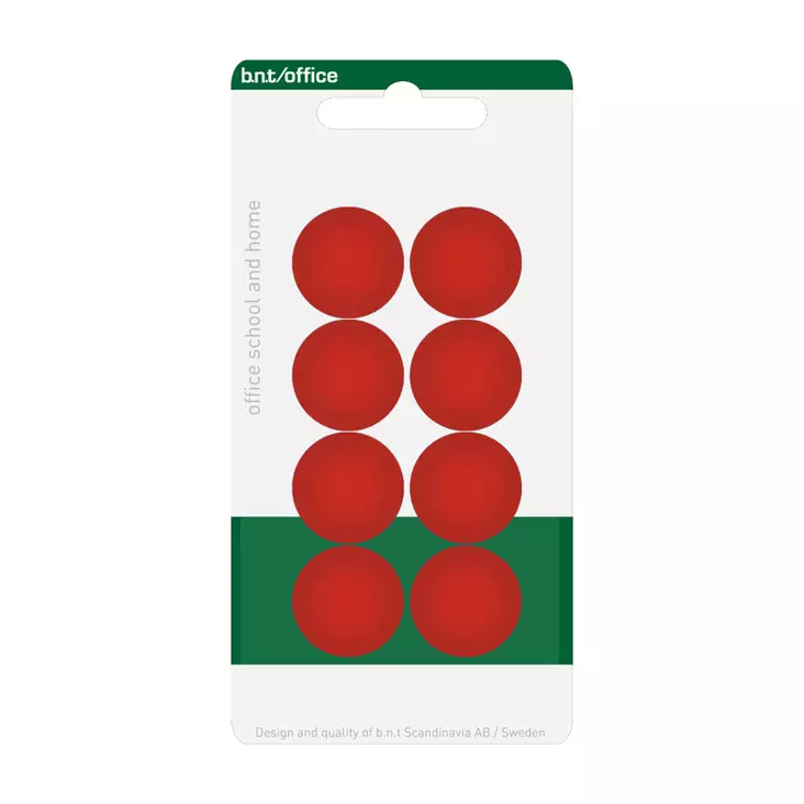 Taulumagneetti 20mm, punainen - Taulutarvikkeet - 884509 - 1