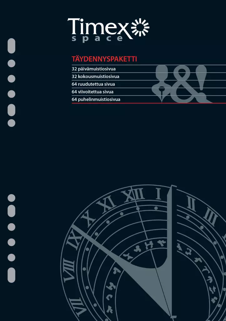 Timex Space -täydennyspaketti 2026 - Pöytäkalenterit - 2611042209 - 1