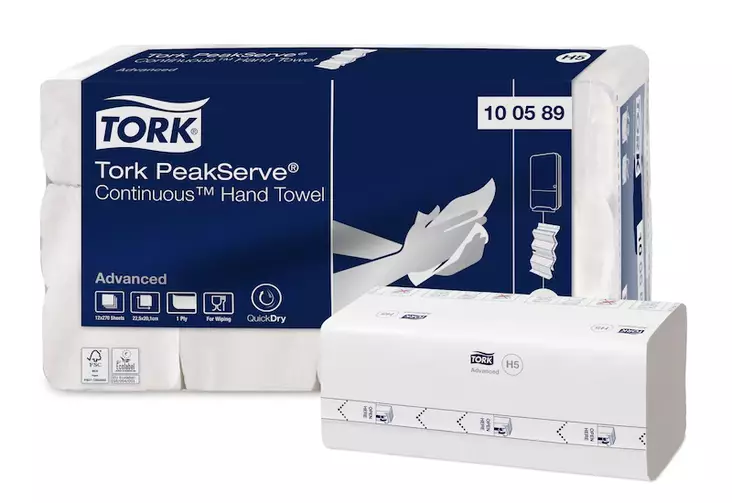 Tork PeakServe® Continuous™ käsipyyhe H5 Advanced - Käsipyyhkeet - 100589 - 1